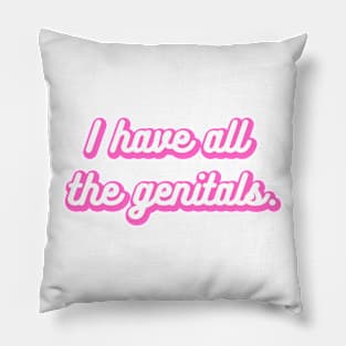 I Have All the Genitals Pillow