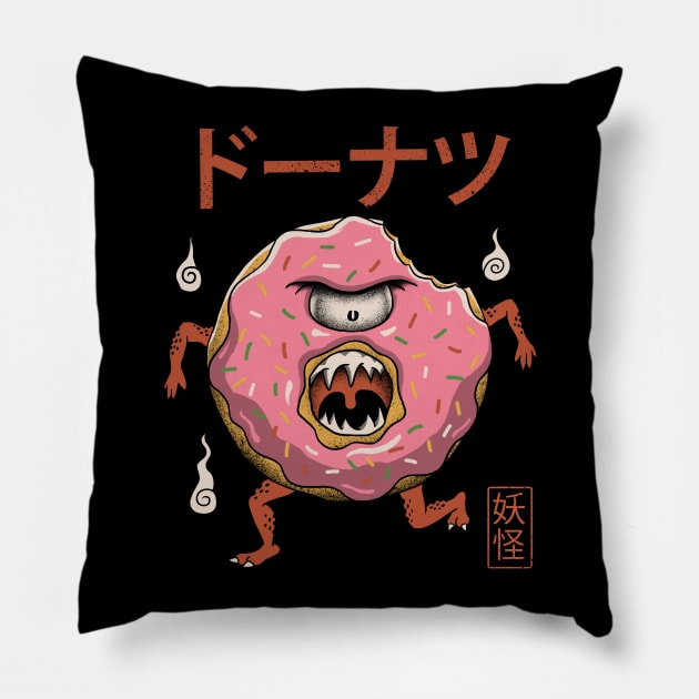 Yokai Donut Pillow by Vincent Trinidad Art
