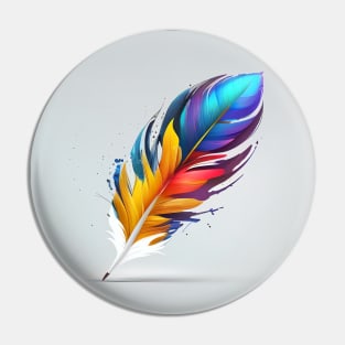 Quill feather pen design Pin