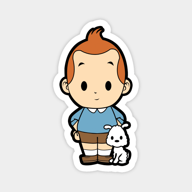 Tin Tin Chibi Magnet by nataliawinyoto