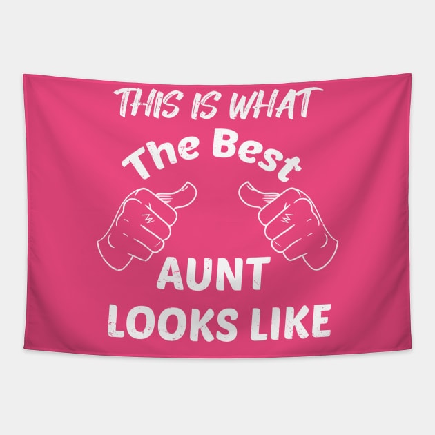 This is what the best aunt looks like Tapestry by GlossyArtTees