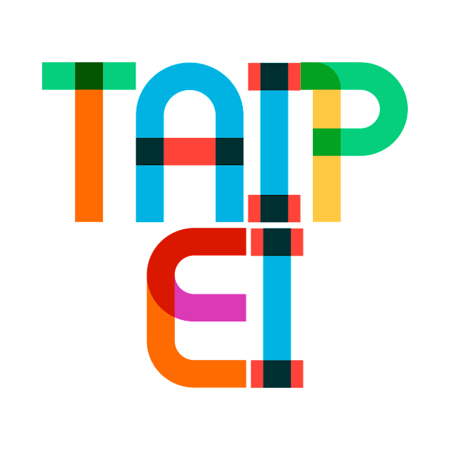 Taipei Taiwan Pop Art Letters by Hashtagified