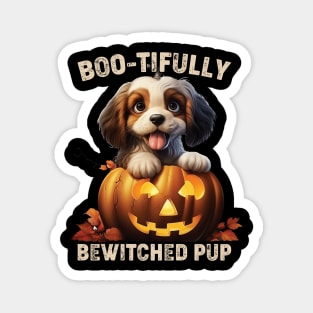 Creepy Canine Crew Dog Witch Halloween Magnet