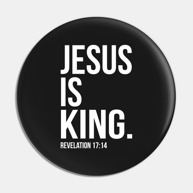 Jesus Is King Bible Bible Scripture Verse Christian Pin by sacredoriginals