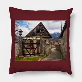 Lane in Luint, Italy Pillow