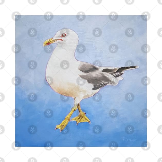 The Look seagull painting by EmilyBickell