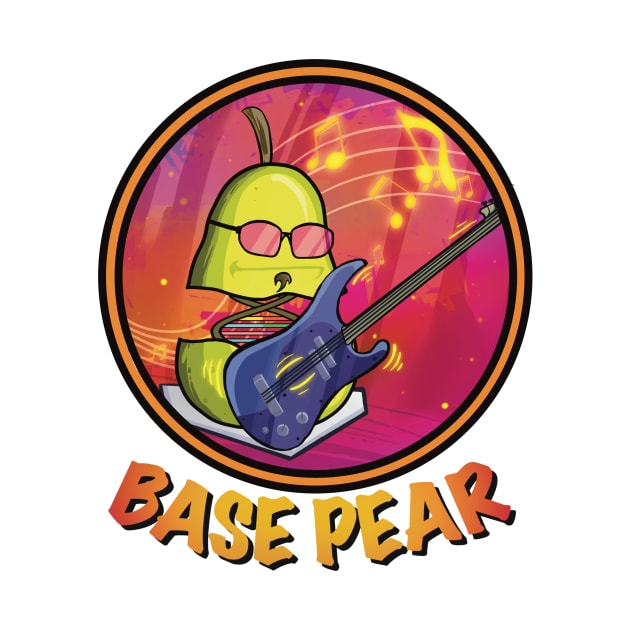 Base Pair (Bass Pear) a science and music pun by Owl-Syndicate