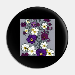 Floral Illustration Pansy Leaves Vintage Since Pin