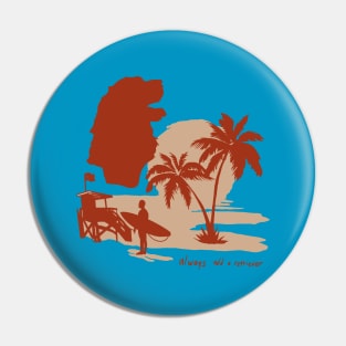 Puppy Beach Pin