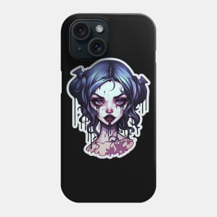 Cyber Goth Vampire Girl Phone Case