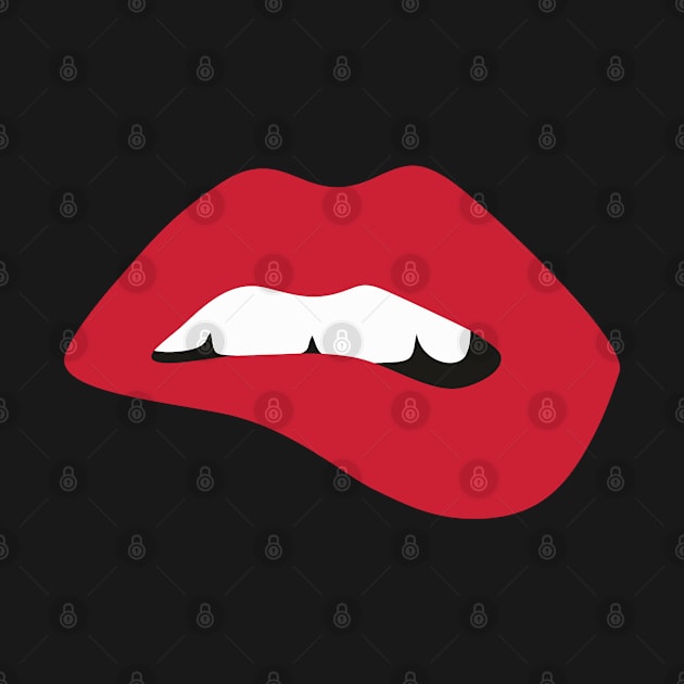 Red Lips by OgogoPrintStudio