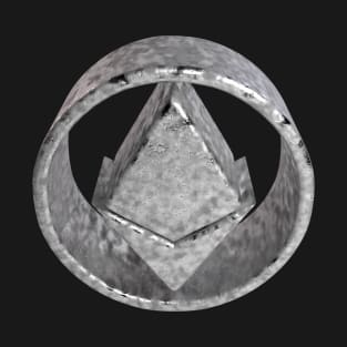 Ethereum - 3D - Stained-Metal T-Shirt