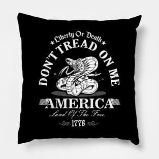 Don't Tread on me, Liberty or Death Pillow