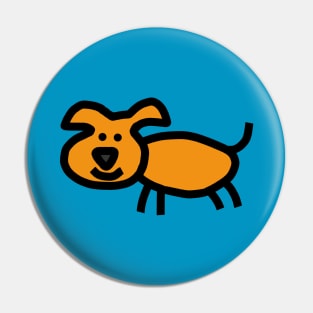 Cute Animals for Kids Minimal Puppy Dog Pin