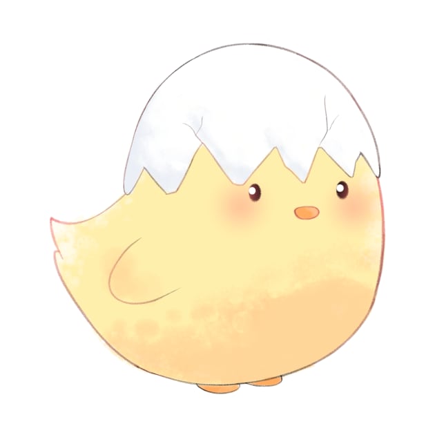 Baby chick with egg hat by Actral Ravens