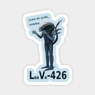 Xenomorph Print: LeaVe-426 Magnet