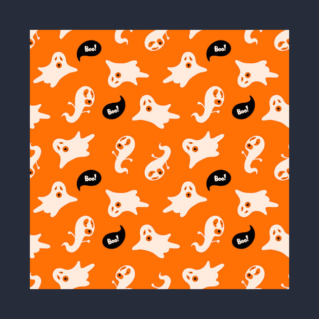 Halloween pattern with cute characters by DanielK