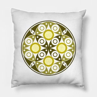 Circular Logic Gold 2 Pillow