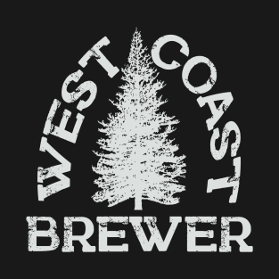 West Coast Brewer in White T-Shirt