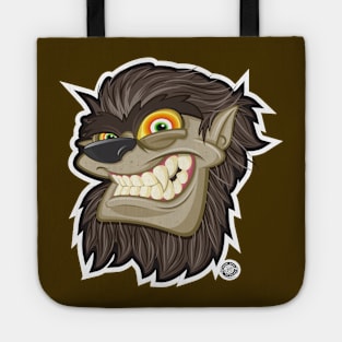 Halloween Wolfman Head Shot Smiling Tote