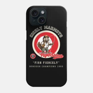 Cicely Marmots Varsity Fly Fishing Phone Case