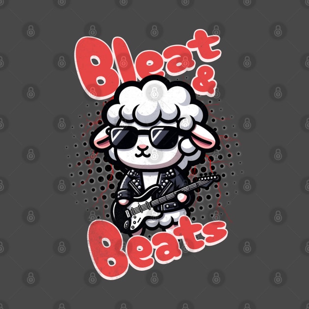 Sheep Funny Rocker - Bleat & Beats by alcoshirts