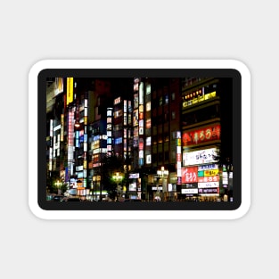 shinjuku by night Magnet