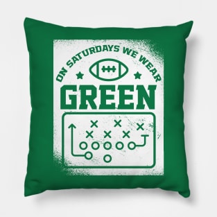 On Saturdays We Wear Green // Vintage School Spirit // Go Green Pillow