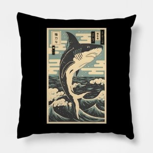 The Shark Ukiyo e Pillow