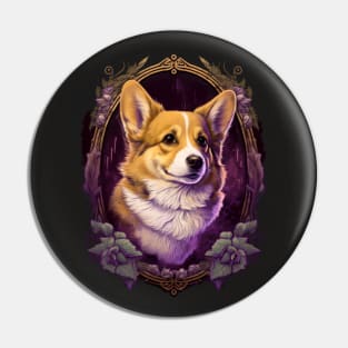 Welsh Corgi Royal Portrait Pin