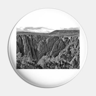 Black Canyon of the Gunnison 4 BW Pin