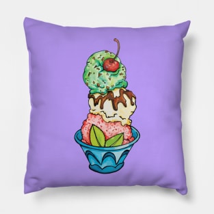 Ice Cream Sundae Pillow