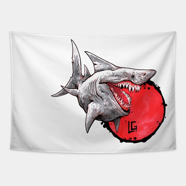 Shark Tapestry by Lagonza