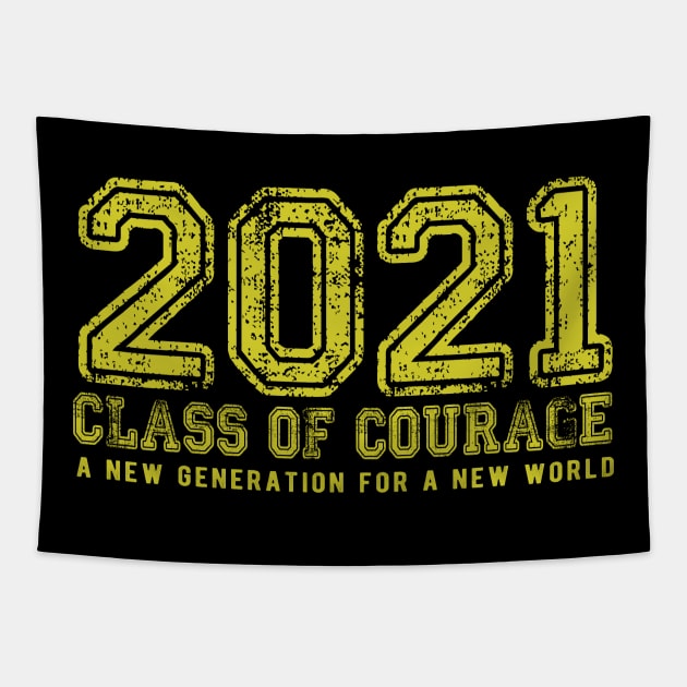 2021 Class of Courage in Yellow Tapestry by Jitterfly