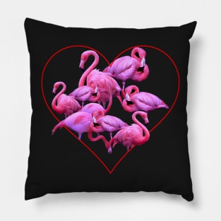 My Flamingo Heart Pillow