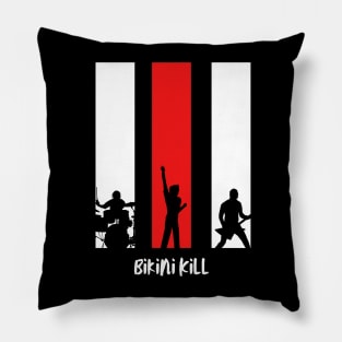 three boy bikini kill vintage Pillow