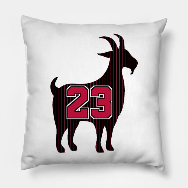 MJ Goat Bulls Pillow by StadiumSquad