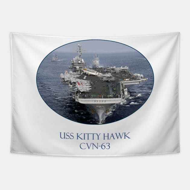 USS Kitty Hawk  CVN-63 Tapestry by Naves