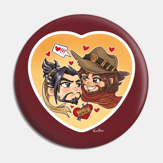 McHanzo OTP Love Pin by Vinniedraws