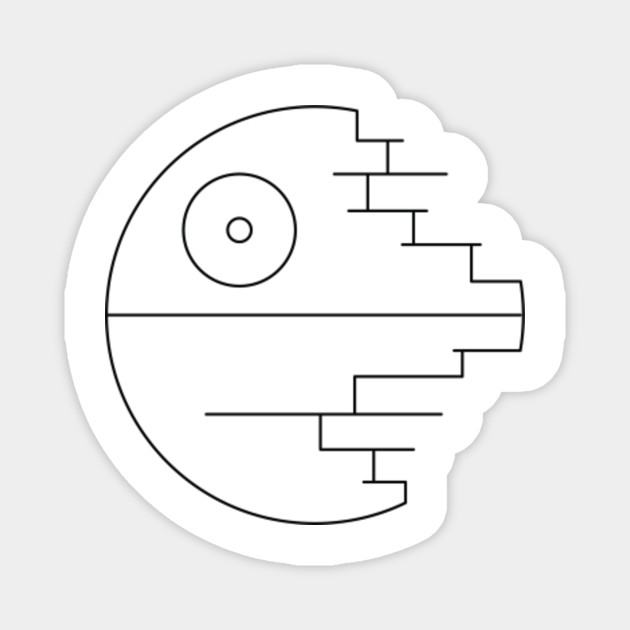 Star Wars Death Star Destroyed Simple Graphic Death Star