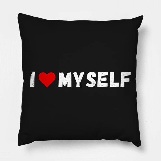 I love myself - I heart myself Pillow by Perryfranken