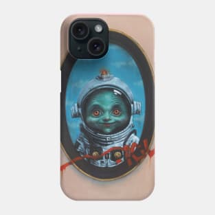 Adorable Alien Invasion | ICU Vandalized Graffiti Street Art. Green Goblin Martian. Awakening. Sky Diving Phone Case