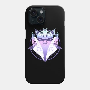 Fox Pentagram With Moth Witchy Pastel Goth Illustration Phone Case