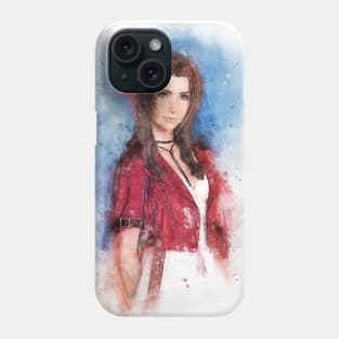 Aerith watercolor Phone Case