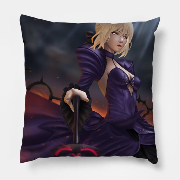 Saber Alter Pillow by gagimas