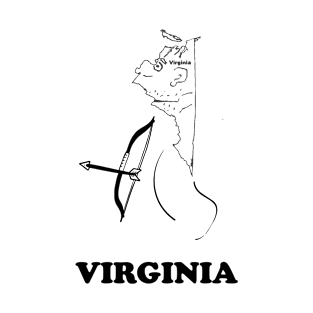 A funny map of Virginia T-Shirt