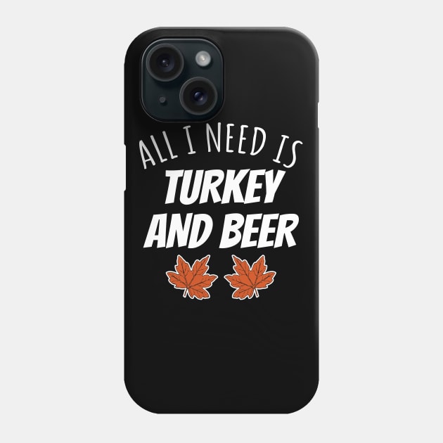 Turkey And Beer Phone Case by LunaMay