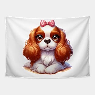 Cute Cavalier King Charles spaniel Tapestry