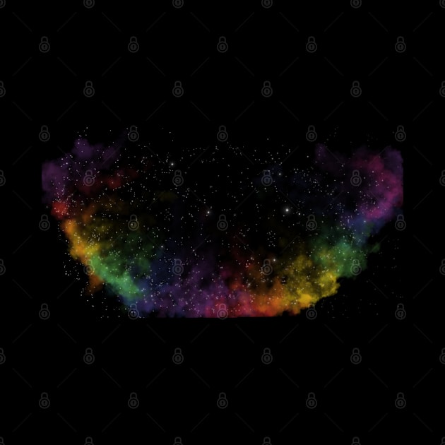 Rainbow Gay pride Flag Galaxy by TheCloverArtist