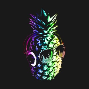 Rainbow Pineapple DJ T-Shirt